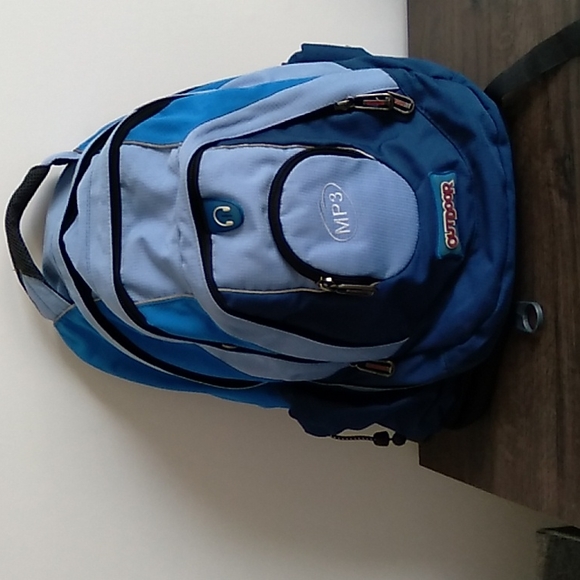 outdoor Other - large boys blue backpack with place for mp3